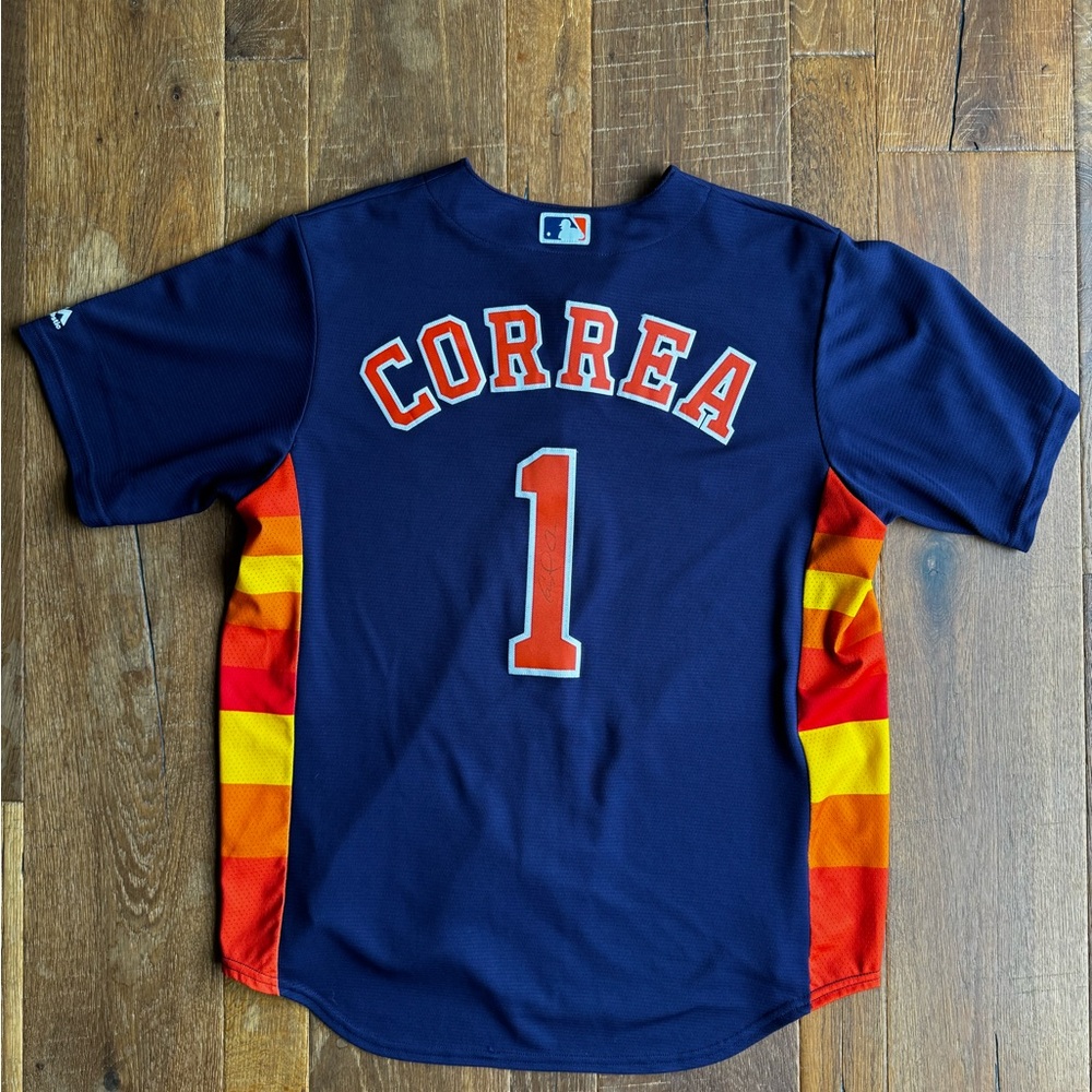 Signed Carlos Correa Houston Astros jersey. Excellent shape, signed in person.